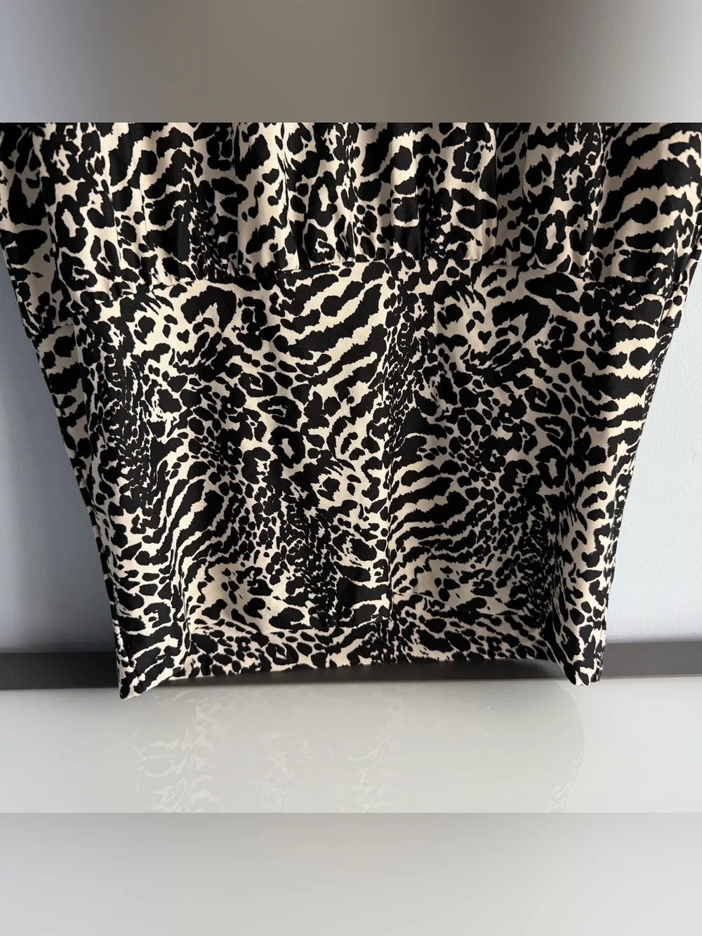 Michael Kors Women's Animal Printed V-Neck Caftan Cover-Up Swim Dress Size XS